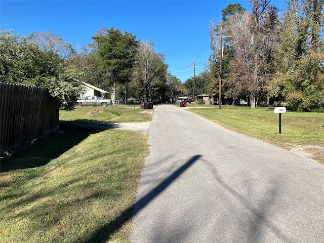 view of road