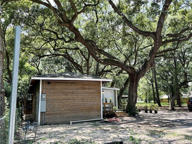 view of outdoor structure