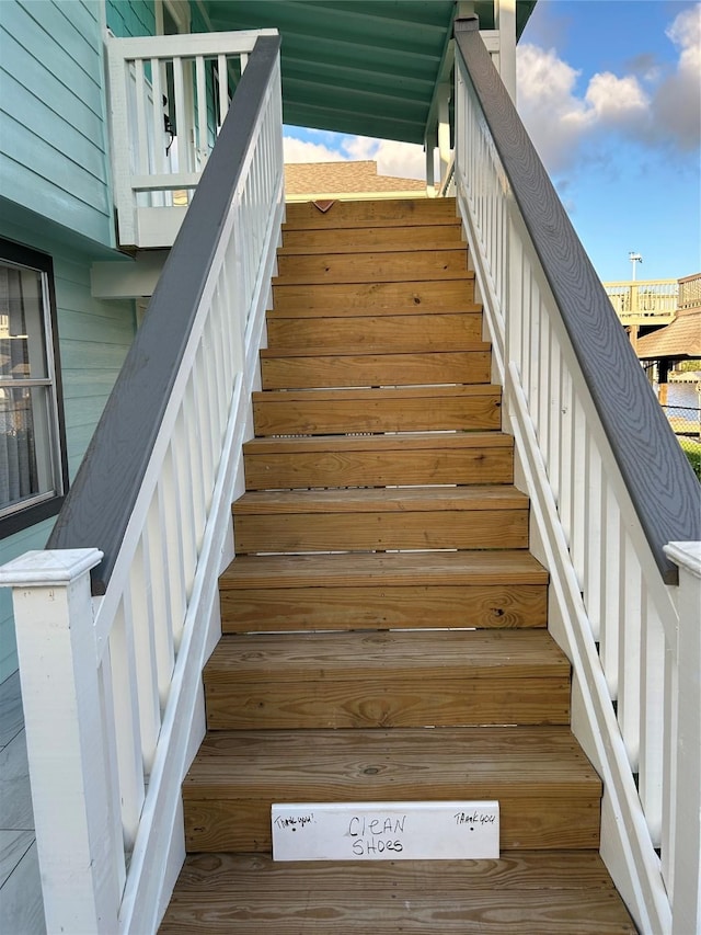 view of staircase