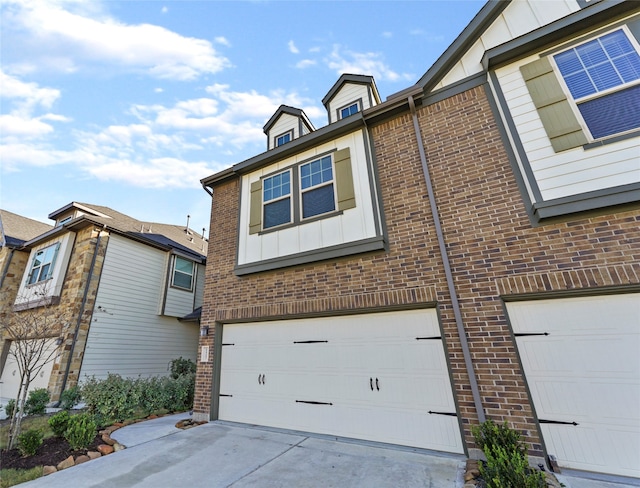 view of home's exterior featuring a garage