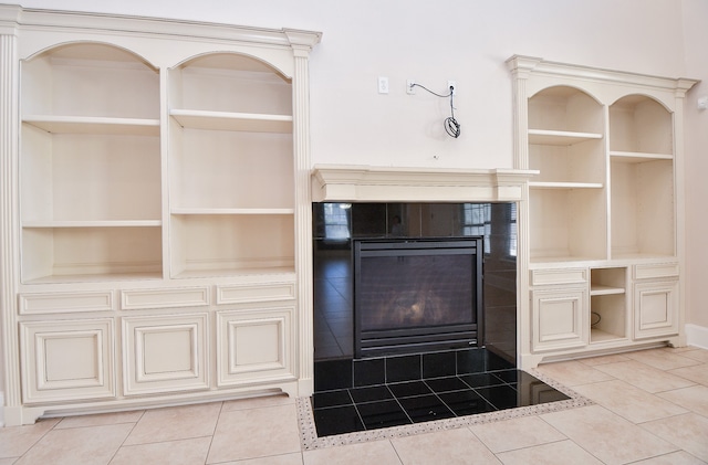 interior space with crown molding