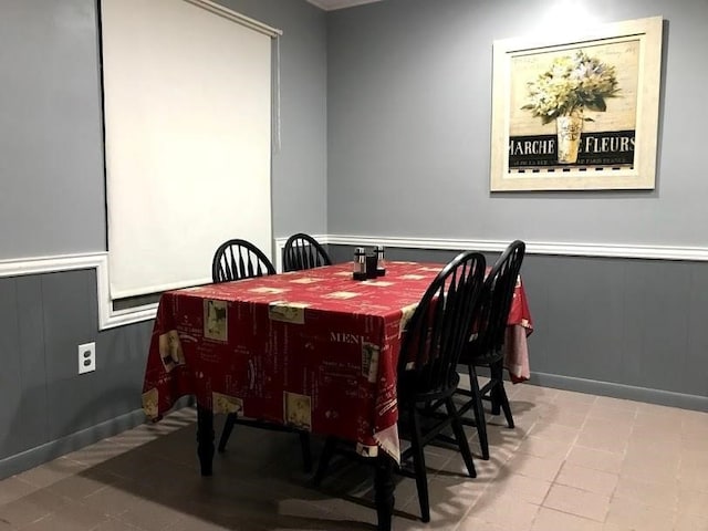 view of dining room