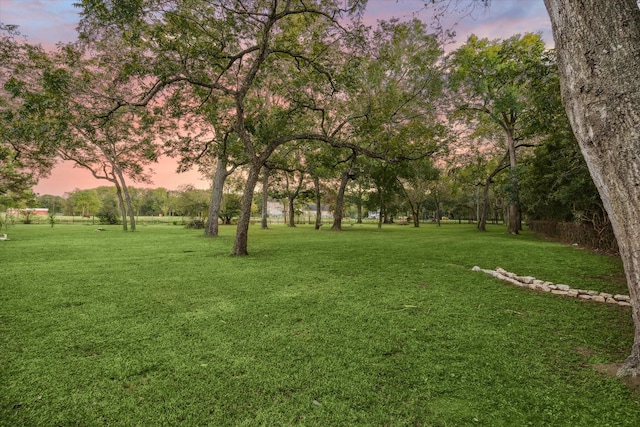 surrounding community featuring a yard