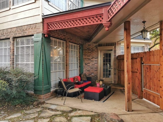 view of patio / terrace featuring outdoor lounge area