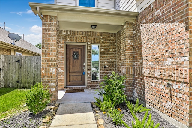 view of entrance to property