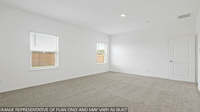 view of carpeted empty room