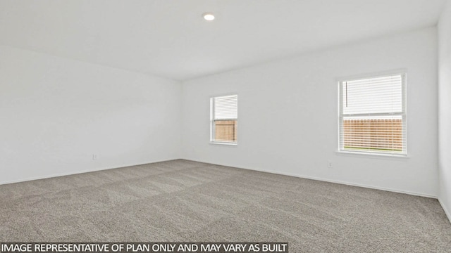 view of carpeted empty room