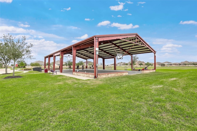 surrounding community featuring a lawn