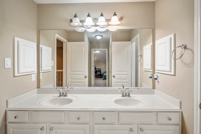 bathroom with vanity