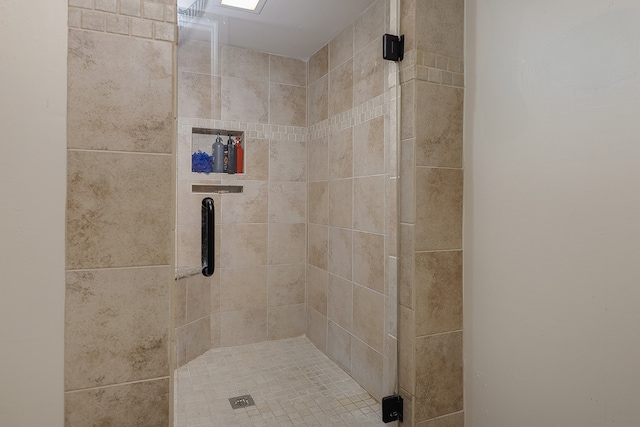 bathroom with an enclosed shower