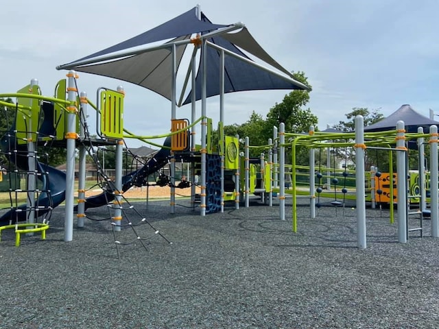 view of jungle gym