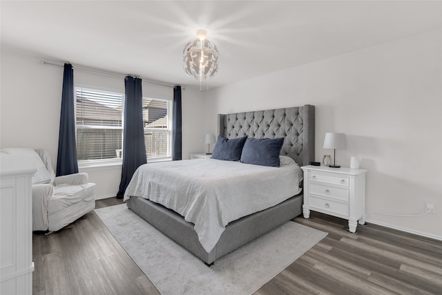 bedroom featuring hardwood / wood-style floors