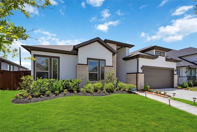 view of front of home with a front yard