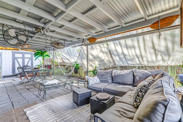 1215 Esther St, Kemah, TX 77565 - view of patio with outdoor lounge area and outdoor dining space