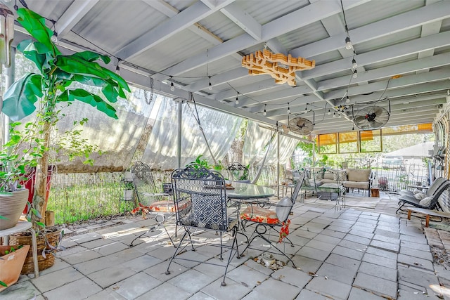 1215 Esther St, Kemah, TX 77565 - sunroom / solarium with outdoor dining area