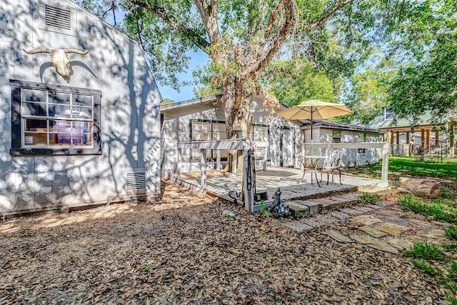 1215 Esther St, Kemah, TX 77565 - view of yard featuring a wooden deck