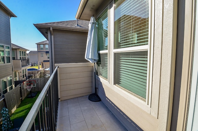 view of balcony