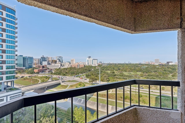 view of balcony