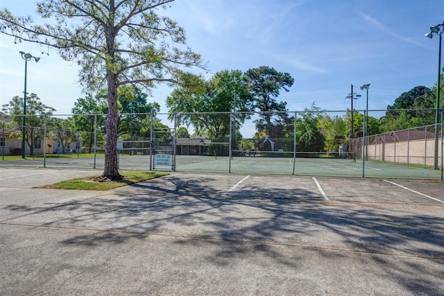 view of tennis court