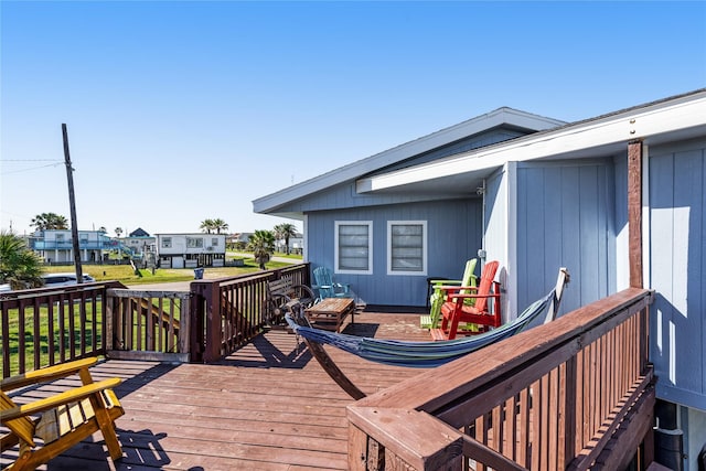 219 Fort Velasco Dr, Surfside Beach, TX 77541 - deck with a residential view