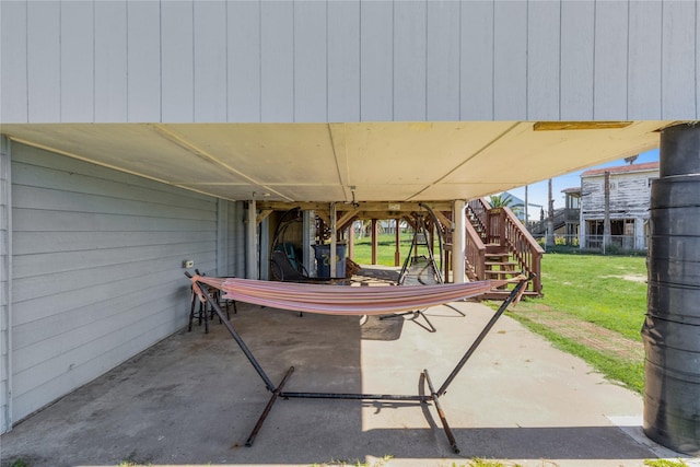 219 Fort Velasco Dr, Surfside Beach, TX 77541 - view of patio with stairs