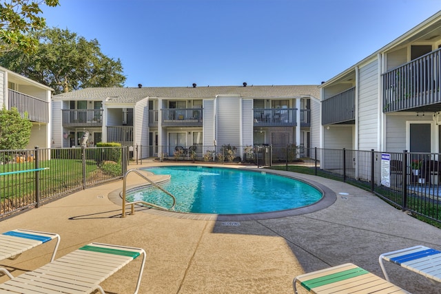 view of pool with a patio area