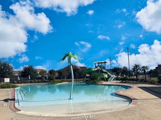 view of pool with a patio