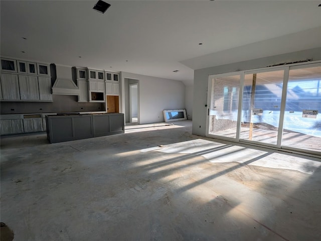 view of unfurnished living room