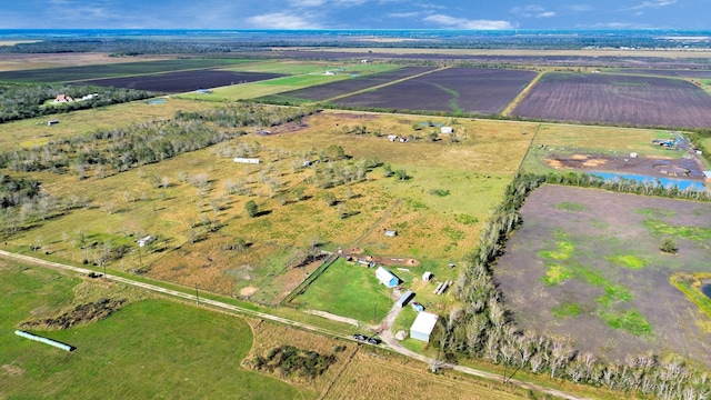 aerial view featuring a rural view