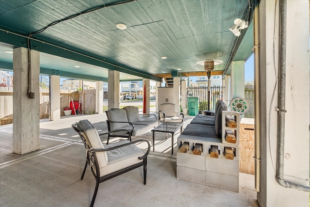 view of sunroom