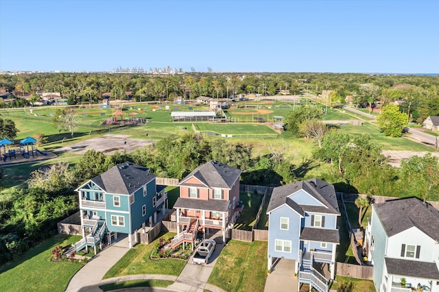 birds eye view of property