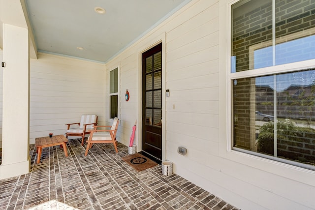 property entrance with a porch