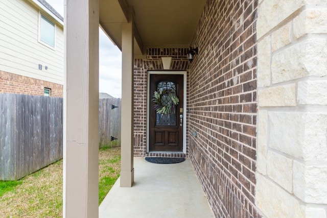 view of entrance to property