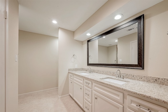 bathroom with vanity