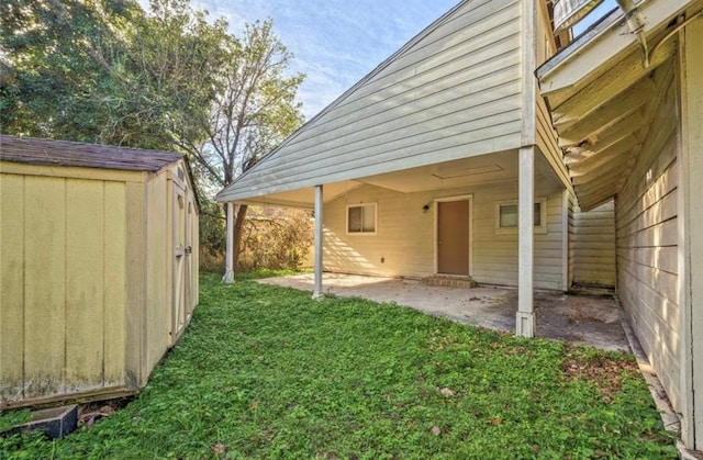 view of yard featuring a patio area