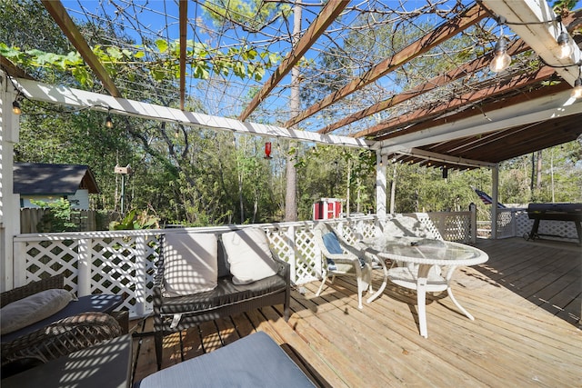 17039 Midships Way, Crosby, TX 77532 - view of wooden terrace