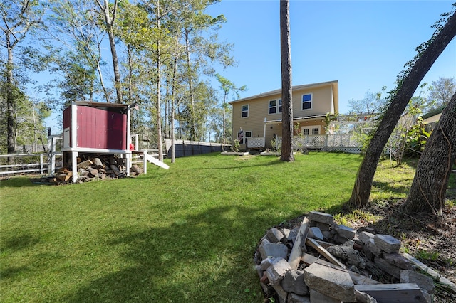 17039 Midships Way, Crosby, TX 77532 - view of yard featuring a storage shed