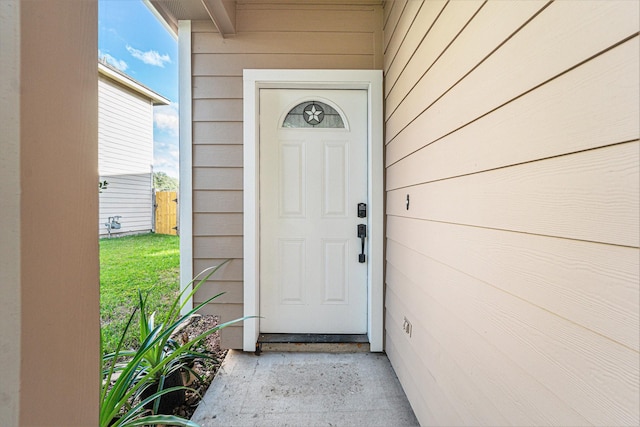 view of entrance to property