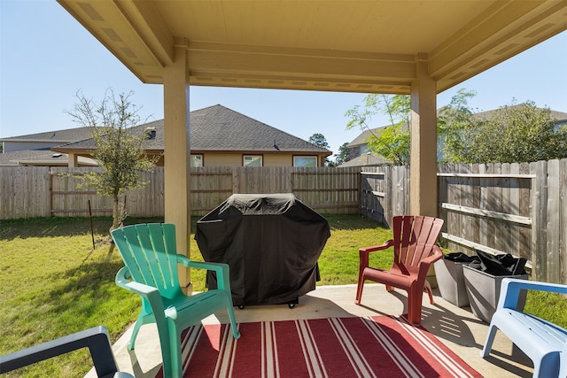 view of patio / terrace with grilling area