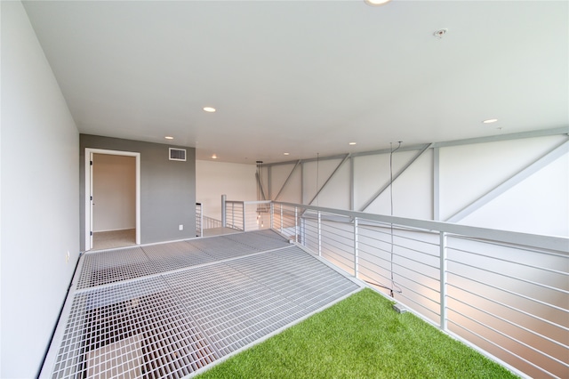 interior space featuring carpet flooring