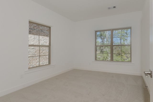 carpeted empty room featuring a healthy amount of sunlight