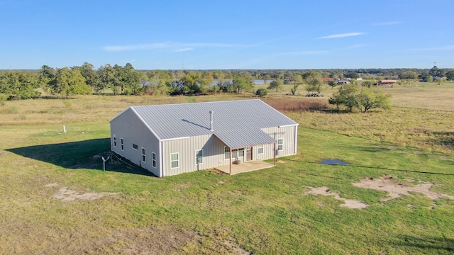 bird's eye view with a rural view