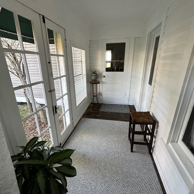 view of sunroom