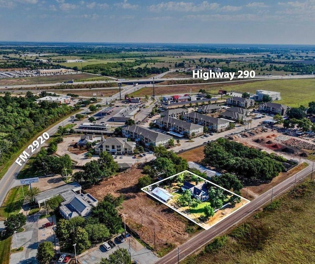 31306 Waller Tomball Rd, Waller, TX 77484 - aerial view of property's location with property parcel outlined