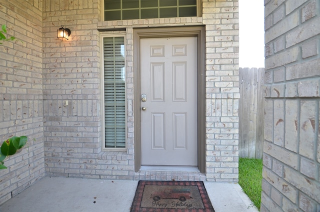 view of entrance to property