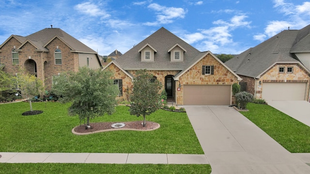 view of front of house with a front yard