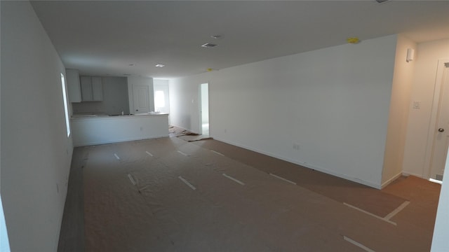 view of unfurnished living room