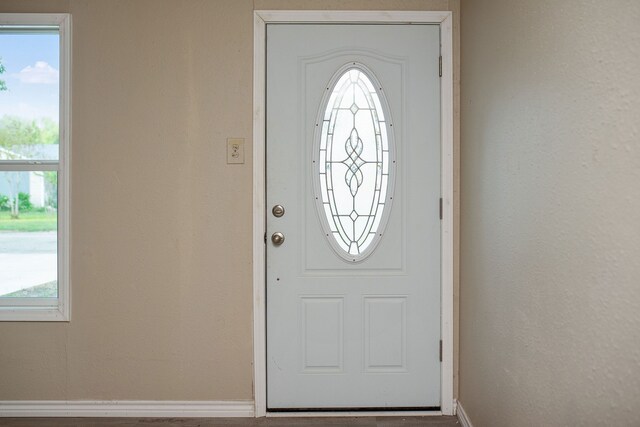 entrance foyer with a healthy amount of sunlight