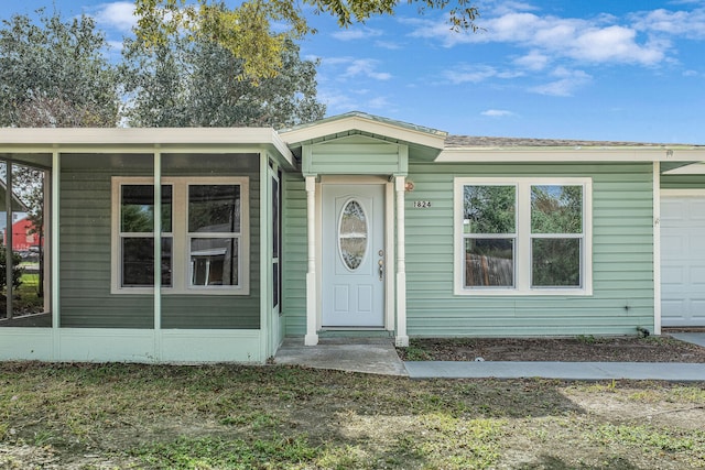 view of front of home