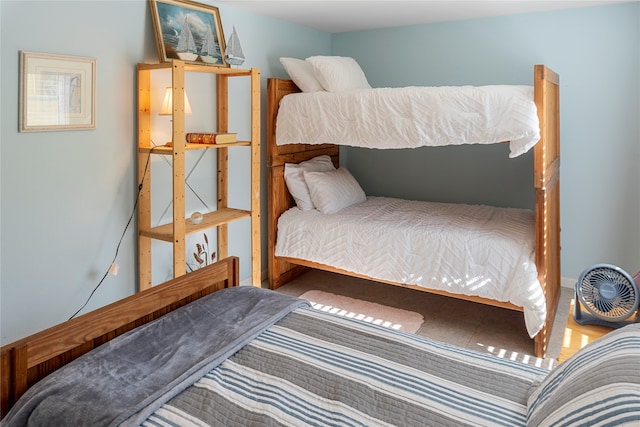 bedroom featuring hardwood / wood-style flooring